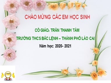 Bài giảng Ngữ văn Lớp 8 - Tiết 101+102: Nước Đại Việt ta - Năm học 2020-2021 - Trần Thanh Tâm