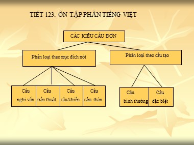 Bài giảng Ngữ văn Lớp 8 - Tiết 123: Ôn tập phần Tiếng Việt