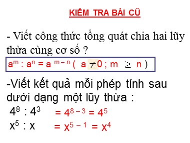 Bài giảng Số học Lớp 6 - Bài 9: Thứ tự thực hiện các phép tính