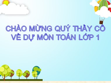 Bài giảng Toán Khối 1 - So sánh các số có hai chữ số (Bản đẹp)