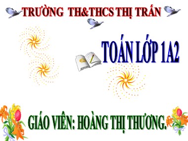 Bài giảng Toán Lớp 1 - Phép cộng trong phạm vi 4 - Hoàng Thị Thương