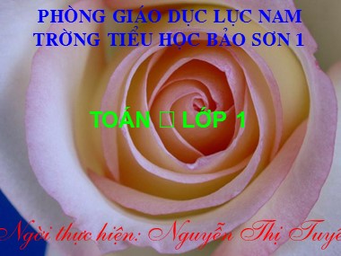 Bài giảng Toán Lớp 1 - Phép cộng trong phạm vi 4 - Nguyễn Thị Tuyết