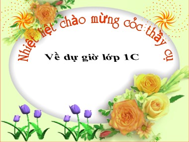 Bài giảng Toán Lớp 1 - Phép cộng trong phạm vi 5 (Bản đẹp)