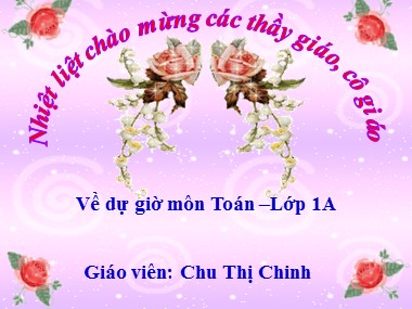 Bài giảng Toán Lớp 1 - Phép trừ dạng 17-3 - Chu Thị Chinh