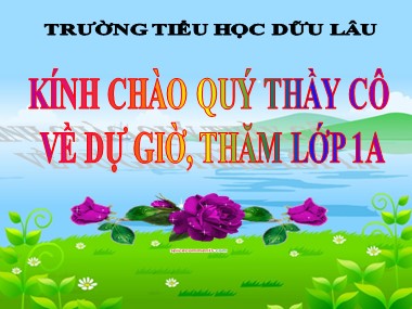 Bài giảng Toán Lớp 1 - Phép trừ trong phạm vi 4 - Trường Tiểu học Dữu Lâu