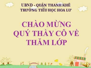 Bài giảng Toán Lớp 1 - Phép trừ trong phạm vi 4 - Trường Tiểu học Hoa Lư