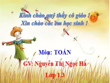 Bài giảng Toán Lớp 1 - Phép trừ trong phạm vi 5 - Nguyễn Thị Ngọc Hà