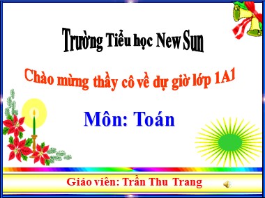 Bài giảng Toán Lớp 1 - Phép trừ trong phạm vi 6 - Trần Thu Trang