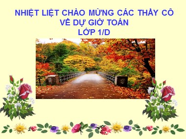 Bài giảng Toán Lớp 1 - Số 9 (Bản đẹp)