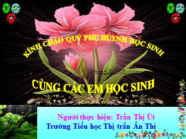 Bài giảng Toán Lớp 1 - Vẽ đoạn thẳng có độ dài cho trước - Trần Thị Út