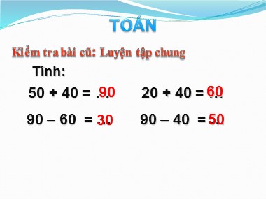 Bài giảng Toán Khối 1 - Các số có hai chữ số (Bản đẹp)