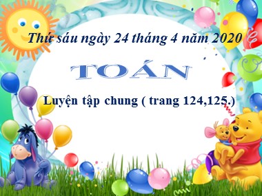 Bài giảng Toán Lớp 1 - Luyện tập chung (Trang 124)