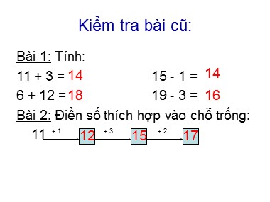 Bài giảng Toán Lớp 1 - Luyện tập chung (Trang 125) (Bản đẹp)