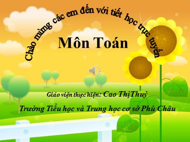 Bài giảng Toán Lớp 1 - Luyện tập chung (Trang 125) - Cao Thị Thuý