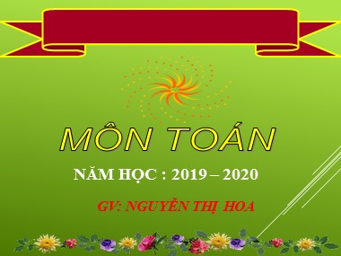 Bài giảng Toán Lớp 1 - Luyện tập chung (Trang 53) - Nguyễn Thị Hoa