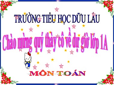 Bài giảng Toán Lớp 1 - Luyện tập (Trang 48) - Trường Tiểu học Dữu Lâu