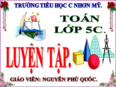 Bài giảng Toán Lớp 1 - Luyện tập (Trang 50) - Nguyễn Phú Quốc