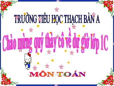 Bài giảng Toán Lớp 1 - Luyện tập (Trang 50) - Trường Tiểu học Thạch Bàn A