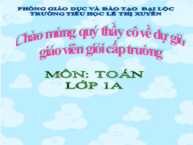 Bài giảng Toán Lớp 1 - Luyện tập (Trang 57) - Trần Thị Kim Oanh