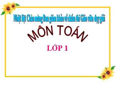 Bài giảng Toán Lớp 1 - Tiết 62: Luyện tập chung (Trang 62)