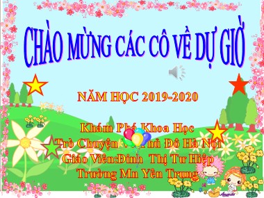 Bài giảng Khám phá khoa học Lớp Mầm - Trò chuyện về Thủ đô Hà Nội - Đinh Thị Tư Hiệp
