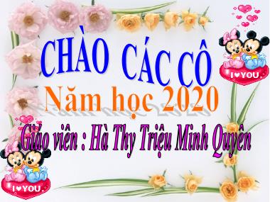 Bài giảng Mầm non Lớp Lá - Chữ D và d - Hà Thy Triệu Minh Quyên