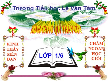 Bài giảng Toán Lớp 1 - Luyện tập chung (Trang 63) - Trường Tiểu học Lê Văn Tám