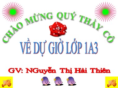 Bài giảng Toán Lớp 1 - Luyện tập (Trang 132) - Nguyễn Thị Hải Thiên