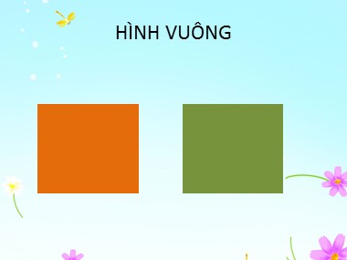 Bài giảng Toán Lớp 1 - Hình vuông, hình tròn (Bản đẹp)