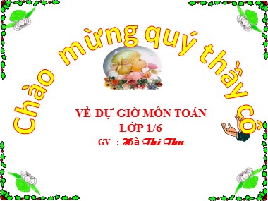 Bài giảng Toán Lớp 1 - Luyện tập chung (Trang 63) - Hà Thị Thu