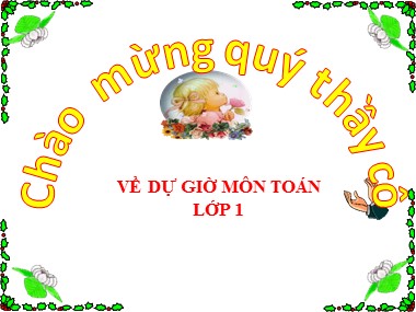 Bài giảng Toán Lớp 1 - Luyện tập chung (Trang 63) - Năm học 2019-2020