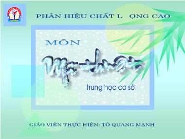 Bài giảng Mĩ Thuật Lớp 8 - Bài 13: Vẽ theo mẫu - Giới thiệu tỉ lệ khuôn mặt người