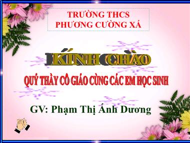 Bài giảng Sinh Học Lớp 8 - Bài 59: Sự điều hòa và phối hợp hoạt động của các tuyến nội tiết - Phạm Thị Ánh Dương