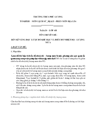Địa Lí Lớp 6 - Rèn kĩ năng đọc lược đồ khí hậu và biểu đồ nhiệt độ - Lượng mưa