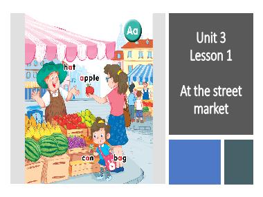 Bài giảng Tiếng Anh 1 - Unit 3: At the street market - Lesson 1, Period 1 (NH 2022-2023)(GV: Nguyễn Thị Mỹ Hiền)