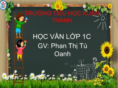 Bài giảng Tiếng Việt 1 - Bài 33: Học vần an, at (NH 2022-2023)(GV: Phan Thị Tú Oanh)