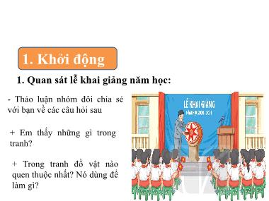 Bài giảng Tiếng Việt 1 - Bài 5: Bác trống trường (GV: Cao Thị Hảo)