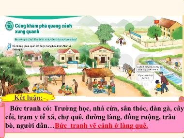 Bài giảng Tiếng Việt 1 KNTT - Bài 10: Cùng khám phá quang cảnh xung quanh (GV: Cao Thị Hảo)