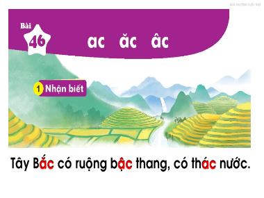 Bài giảng Tiếng Việt 1 KNTT - Bài 46: Ac ăc âc (GV: Cao Thị Hảo)