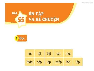 Bài giảng Tiếng Việt 1 KNTT - Bài 55: Ôn tập và Kể chuyện (GV: Cao Thị Hảo)