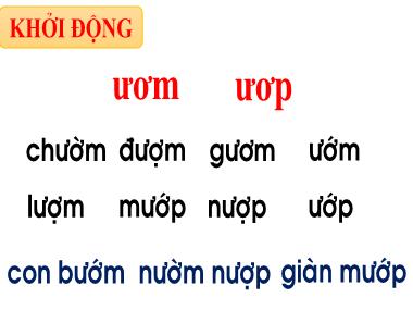 Bài giảng Tiếng Việt 1 KNTT - Bài 73: ươm ươp (GV: Cao Thị Hảo)