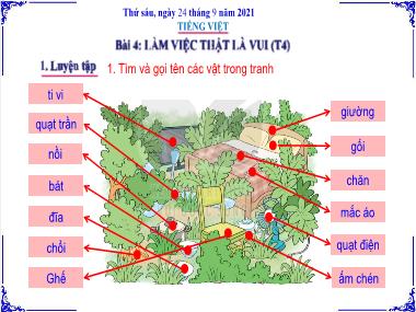 Bài giảng Tiếng Việt 2 - Bài 4: Làm việc thật là vui (Tiết 4) (GV: Cao Thị Kim Nga)