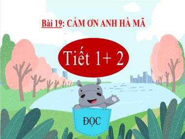 Bài giảng Tiếng Việt 2 KNTT - Bài 19: Đọc Cảm ơn anh hà mã (Tiết 1+2) (GV: Cao Thị Kim Nga)