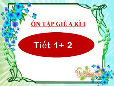 Bài giảng Tiếng Việt 2 KNTT - Tuần 9: Ôn tập giữa kì I (GV: Cao Thị Kim Nga)