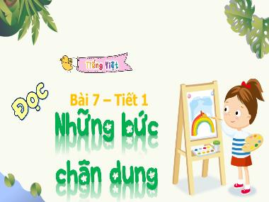 Bài giảng Tiếng Việt 4 KNTT - Bài 7, Tiết 1: Đọc Những bức chân dung (GV: Cao Thị Kim Nga)