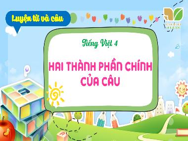 Bài giảng Tiếng Việt 4 KNTT - LTVC: Hai thành phần chính của câu (GV: Cao Thị Kim Nga)