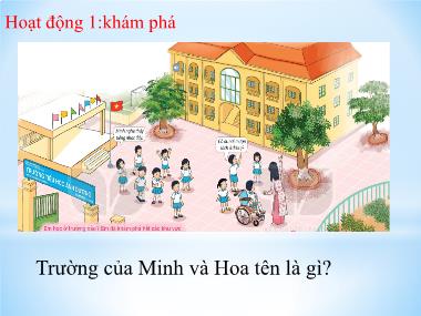 Bài giảng TNXH 1 - Chủ đề 2, Bài 7: Cùng khám phá (Tiết 1) (GV: Cao Thị Hảo)