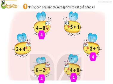 Bài giảng Toán 1 - Bài 13: Luyện tập chung (Tiết 2) (GV: Cao Thị Hảo)