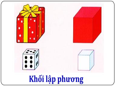 Bài giảng Toán 1 - Bài 14: Khối lập phương. Khối hộp chữ nhật (Tiết 1+2) (GV: Cao Thị Hảo)