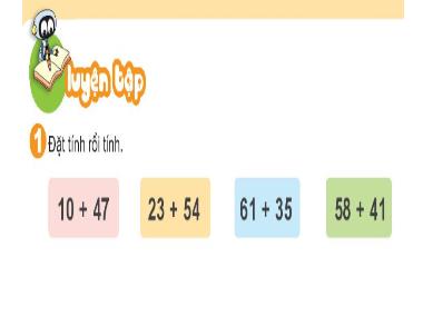 Bài giảng Toán 1 - Bài 30: Luyện tập - Phép cộng số có hai chữ số với số có một chữ số (GV: Cao Thị Hảo)